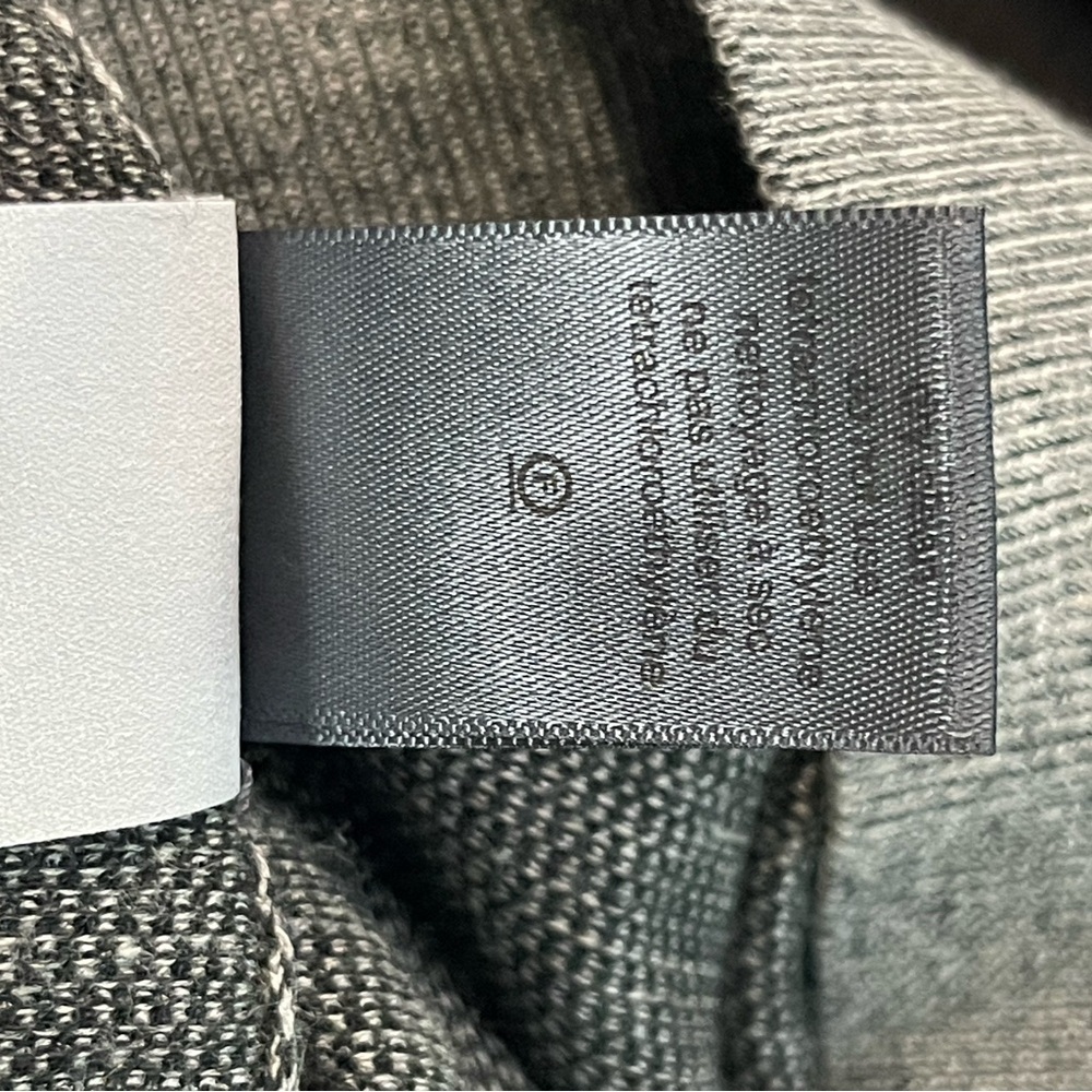 John Varvatos Silk Blend Light Heather Grey Henley L - Picture 8 of 9